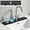Black, variant on Silicone Faucet Water Drying Mat, Countertop Drainage Pad Heat Resistant Anti-Splash Sink Protector for Kitchen Bathroom