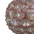 thumbnail image 4 of Northlight Textured Glass Christmas Ball Ornament - 3.5" (88mm) - Silver and Brick Ref, 4 of 5