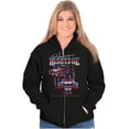thumbnail image 3 of American Heritage US Flag Muscle Car Zip Hoodie Sweatshirt Men Brisco Brands X, 3 of 6