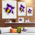 thumbnail image 3 of Blue Flower with Yellow Stigma - Floral Canvas Art Print, 3 of 4