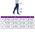 thumbnail image 2 of Jobst Opaque Closed Toe Maternity Thigh Highs w/Top Band - 15-20 mmHg Navy Large, 2 of 9