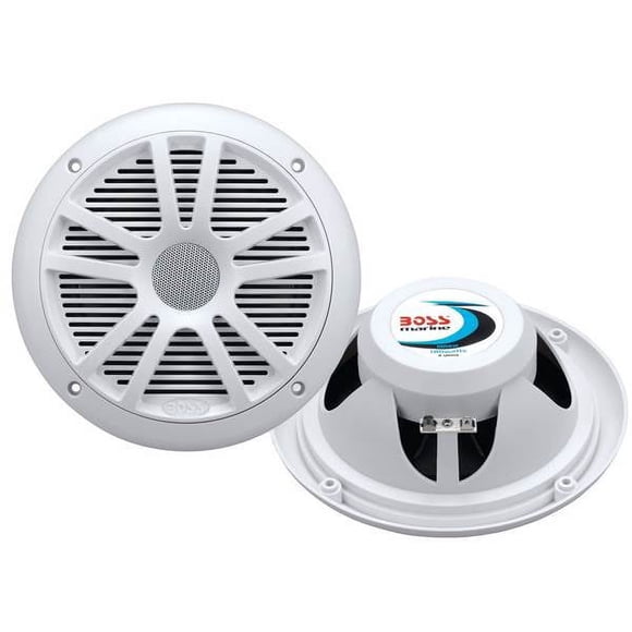 2) New Boss Audio MR6W 6.5" 180W Dual Cone Marine/Boat Speakers White