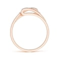 thumbnail image 2 of ANGARA Natural Three Stone Diamond Twin Bypass Ring in 14K Rose Gold for Women (Size-2.2mm| Color-I-J| Clarity-I1-I2) | April Birthstone, Anniversary, Jewelry Gift for Women | Natural Diamond Ring, 2 of 8