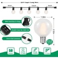 thumbnail image 2 of Guirnalda de luces LED para patio exterior GOOTHY, 50 m, 52 bombillas, 2 of 9