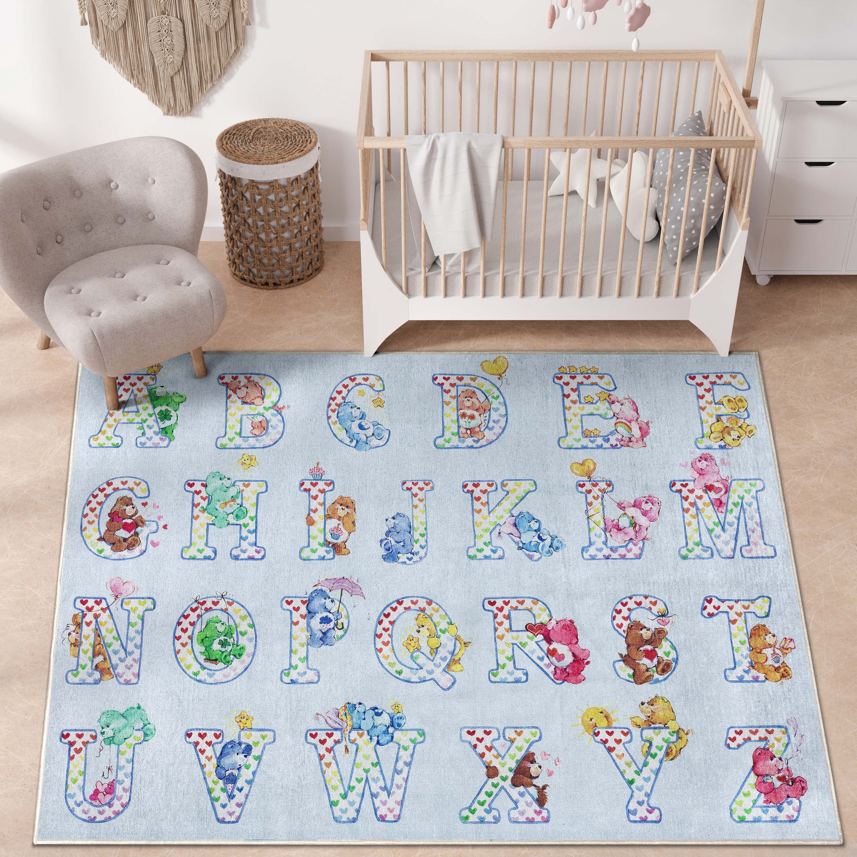 Care Bears Alphabet Baby 6' x 9' Multi Area Rug By Well Woven