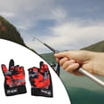 thumbnail image 3 of 3 de corta guantes antideslizantes de mujeres hombres antideslizantes para fotografía deportes al aire libre camping rojo Sunnimix Guantes de pesca, 3 of 8