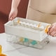 thumbnail image 2 of Refrigerator Drawer Ice Storage Container 32 Grid Ice Cube Mould Box Popsicle Molds Maker Tray, 2 of 5