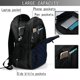 thumbnail image 4 of Easygdp Black Fish scales Mochila para Laptop de Viaje con Puerto USB, Mochila para Laptop con Puerto de Carga USB para Mujeres y Hombres, 4 of 7