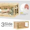 thumbnail image 3 of MEWOOFUN Large Hamster Cage Wooden Hamster Cage for Syrian Hamster (39.4"L X 19.7" WX 19.7”H) Acrylic Hamster Cage without Accessories, 3 of 6