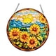 thumbnail image 3 of Colgante de girasol, adorno colgante de pared de cristal con forma de girasol, decoración colgante para jardines de oficina Estilo E, 3 of 8