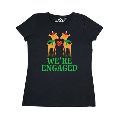 Christmas Engagement Couples We're Engaged Women's T-Shirt