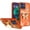 Cosmic Orange, variant on For Moto G Stylus 5G 2026/2025 Splendid Glitter Butterfly Design Stand with Metallic Edges Hybrid Case - Light Pink