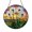 Acrylic 3.5 Inch, variant on Stained Glass Nature Suncatcher featuring Dandelion Puffball and Meadow Landscape