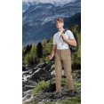 thumbnail image 6 of Hiauspor Hiking Cargo Pants for Men Convertible Zip Off with 5 Deep Pockets Elastic Waist Khaki XL, 6 of 7