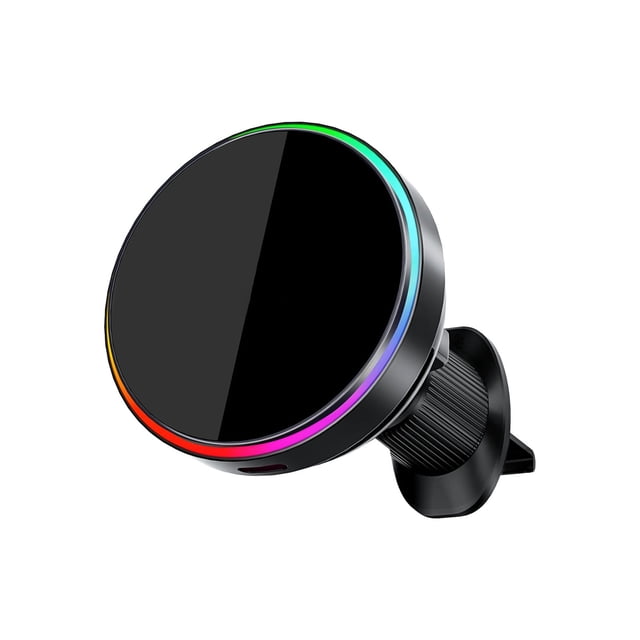 ZZHZGZ Canada Sale Wireless Mount Phone Holder with Fan & Rgb Light Modes Strong Vent Mount