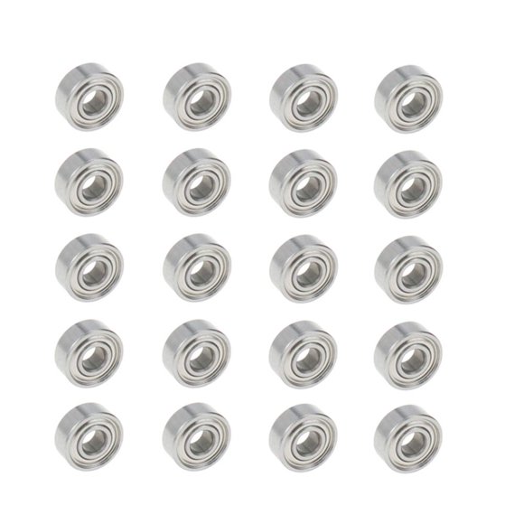Rannb R3ZZ Bearing Double Shielded Deep Groove Ball Bearing 3/16"Inner Dia 1/2" Outer Dia - 20pcs