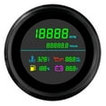 thumbnail image 1 of 6 In 1 85mm LCD Multi-Function Tachometer Fuel Gau Water Temperature Oil Pressure Voltmeter Hour Meter For Boat Car ,Universal Compatibility, 1 of 7
