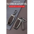 thumbnail image 3 of Key Fob Cover Compatible with Mitsubishi Outlander 2021-2025 4 Button Keychain Case Holder Protector,long-Black, 3 of 9
