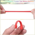 thumbnail image 4 of Uxcell 24pair Silicone Eyeglass Temple Tips Sleeve Retainer Anti-Slip Eyewear Retainers Elastic Comfort, Orange, 4 of 6