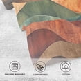 thumbnail image 5 of Yayeee 2 Pack Hand Towels for Bathroom 100% Cotton 16" x 28" Soft Absorbent Kitchen Towel, Abstract Wavy Landscape, 5 of 7