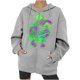 thumbnail image 1 of Chaqueta con capucha Punk suelta con cremallera y estampado de Halloween para mujer, abrigo, sudaderas con capucha, abrigo Pompotops qwe15435, 1 of 8