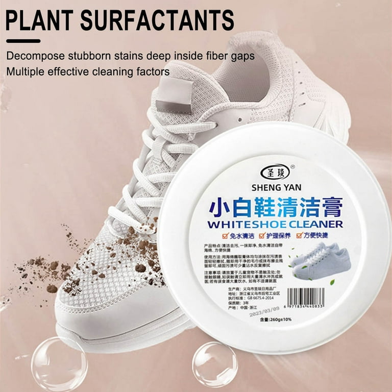 260g White Shoe Cleaning Cream Multi-functional Cleaning Brightening  Whitening and Yellowing Maintenance of Sports Shoes