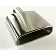 thumbnail image 2 of Exhaust Tip 7.25 X 3.00" Outlet 8.50" Long 2.25" Inlet Rolled Rectangle W300775-225-RR-SS Polished Stainless Steel Wesdon Exhaust Tip, 2 of 8
