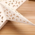 thumbnail image 5 of 23.6" Christmas Hollow Out Star Hanging Pendant Christmas Stars Lampshade Decor Led Light Window Grille Paper Lantern Wedding Party Christmas Decoration, 5 of 5