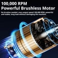thumbnail image 3 of X8 Turbo Jet Fan & Electric Air Duster, Robust 150,000 RPM Brushless Motor Blower, Sturdy Resilient Cordless Cleaner for PC, Car & Camping, 6000mAh, 3 of 8