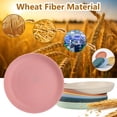 thumbnail image 4 of Qianfeng Dinner Plates Lightweight Wheat Straw Unbreakable Microwave Safe 8 Pack 9 Inch, 4 of 10