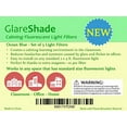 thumbnail image 7 of GlareShade Fluorescent Light Filter Covers (5 pack). Eliminate the Harsh Glare that causes Eyestrain and Headaches at Work and School while Improving Focus and Classroom, 7 of 7