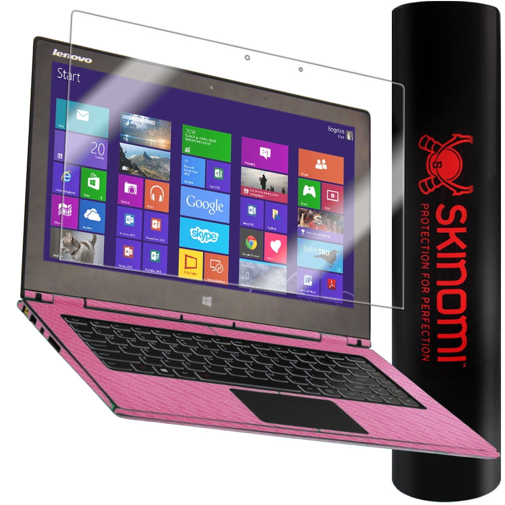 Skinomi Carbon Fiber Pink Laptop Full Body Cover for Lenovo Yoga 2 Pro Walmart.com