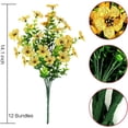 thumbnail image 5 of ZOELNIC 12 Bundles Artificial Fake Flowers Outdoors, Realistic UV Resistant Faux Plants with Silk Flowers for Outside Planters Window Box Front Porch Summer Decoration, 5 of 7