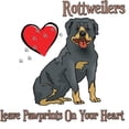 thumbnail image 2 of CafePress - Rottweilers Leave Paw Prints -  Round Wood Ornament 4", 2 of 2