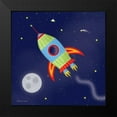 thumbnail image 2 of Marrott, Stephanie 12x12 Black Modern Framed Museum Art Print Titled - Rocket In Space, 2 of 5