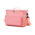 thumbnail image 3 of Insulated Reusable Lunch Bag Adult Large Lunch Box for Women and Men with Adjustable Shoulder Strap,Front Zipper Pocket and Dual Large Mesh Side Pockets, 3 of 6