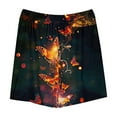 thumbnail image 4 of Tdoqot Girls Bermuda Shorts with Pockets- Summer Printed Casual Soft Kids Play Shorts Black Size 7-8, 4 of 5