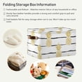 thumbnail image 6 of GZHJMY Collapsible Storage Basket Summer Gold Pineapple Rectangular Storage Bins Baskets Toys Storage Bins with Handles for Bedroom Home Office 2PCS, 6 of 7