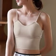 thumbnail image 2 of Chbgutlmr Camisole Tops for Women Backless Spaghetti Strap Built in Bra Tank Tops Slim Comfy Sleeveless Shirts, 2 of 4