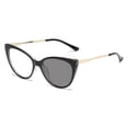 thumbnail image 4 of Gafas de sol retro con forma de ojo de gato, montura de metal, nuevas, con espejo plano, fotocromáticas, antiluz azul, para fotografía callejera, para mujer, con ojos de moda, 4 of 5