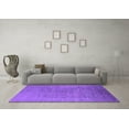 thumbnail image 3 of Ahgly Company Indoor Round Oriental Purple Industrial Area Rugs, 5' Round, 3 of 4
