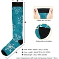 thumbnail image 3 of FREEAMG Christmas Compression Socks Women Men Long Stocking (20-30mmHg) Travel Knee High Stockings for Athletic Sports,Running,Cycling,Nursing, 3 of 7