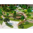 thumbnail image 2 of Alfombrilla de césped modelo (3 piezas de 20.0 x 20.0 in), modelo de paisaje ferroviario para escenario modelo, 2 of 5