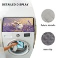thumbnail image 6 of ZIATUBLES Corgi Lavender Washing Machine Dustproof Top Cover Water Resisitant Washer Dryer Top Protector Mat Versatile Home Laundry Room Kitchen Decor Accessories, 24 x 19.7 Inch, 6 of 7