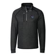 thumbnail image 2 of Men's Cutter & Buck Heather Charcoal Binghamton Rumble Ponies Big & Tall Mainsail Sweater-Knit Half-Zip Pullover Jacket, 2 of 3