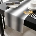 thumbnail image 3 of Grey Ombre Cotton Linen Table Runner 13 x 90 inch Farmhouse Modern Art Non-slip Rectangular Dining Table Decor for Wedding Party Holiday Dinner, 3 of 8