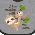 thumbnail image 4 of Inktastic Hanging with My Nana Boys or Girls Baby Bib, 4 of 4