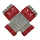 thumbnail image 4 of Guantes sin dedos de manga larga para muñecas, mitones de punto para invierno, calentadores de muñecas de punto rojo, 4 of 9