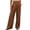 Coffee, variant on Women’s Wide Leg Dress Pants Pull on High Waist Pleated Office Trousers Loose Casual Business Work Bottoms with Pockets XL