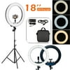 PVUEL 18" LED SMD Ring Light Kit w/ Tripod Stand For Cell Phone Camera Selfie Makeup